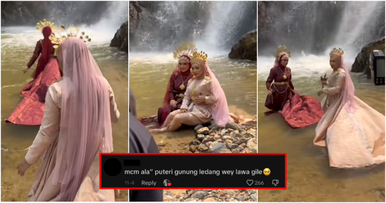 Sesi Gambar Perkahwinan di Air Terjun Viral!