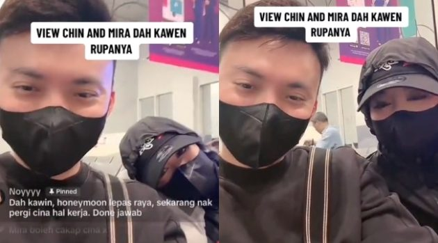 Saya Akan Sayang Dia Ketat-Ketat’ – Netizen Dakwa View Chin & Mira Sudah Berkahwin