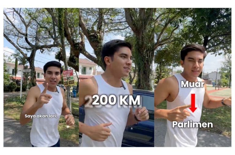 Terinspirasi Dari Pakcik KWSP, Syed Saddiq Akan Lari 200km Dari Muar Ke Parlimen Untuk Bantah Kerajaan Demi Peruntukan Kepada Pembangkang