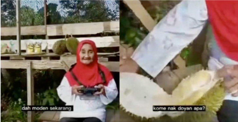 Opah Pantau Kebun Durian Guna Dron – “Moden Betul!”