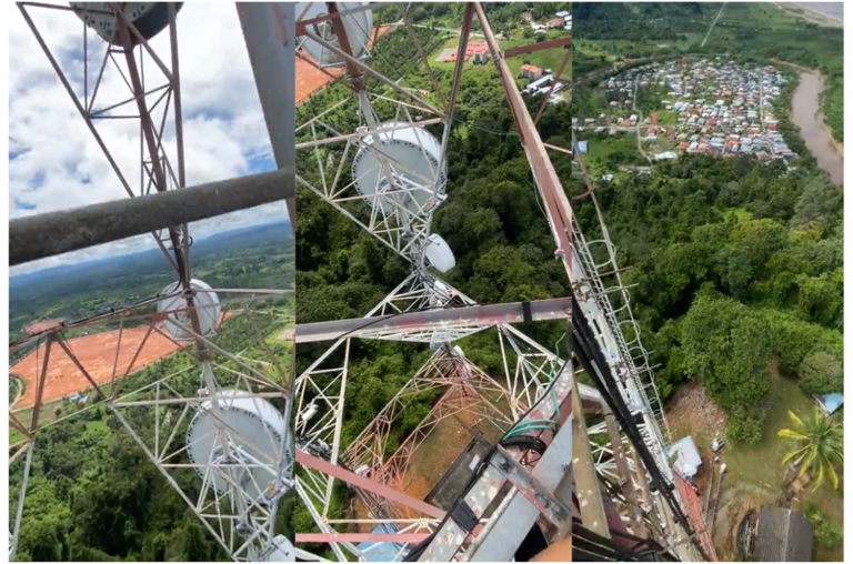 “Gigil Lutut Panjat Tower” – Lelaki Kongsi Momen Cemas Tersangkut Hampir 30 Minit