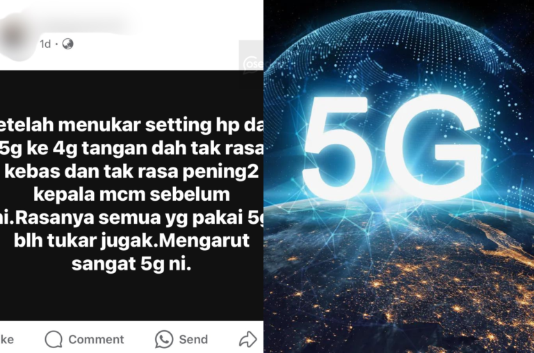 Lelaki Ini Dakwa Guna 5G Punca Tangan Kebas Dan Kepala Pening, Netizen Terhibur