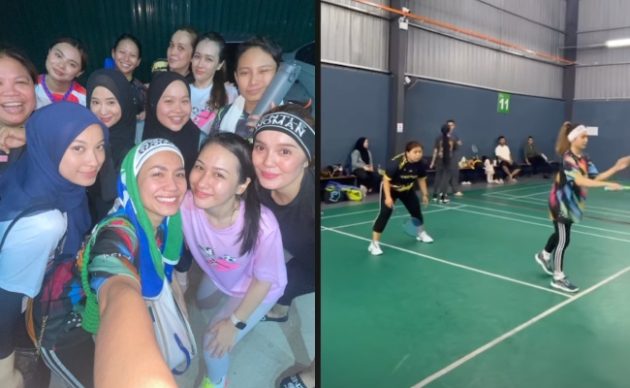 Aprena Manrose Berambut Perang Main Badminton, Netizen Spekulasi Dah Buka Tudung?