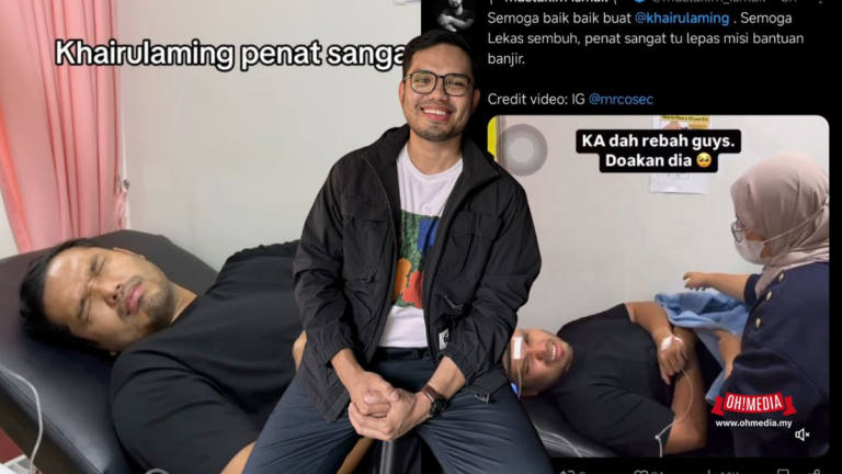 Khairul Aming Rebah Kerana Penat, Netizen Penuh Simpati Doakan Kesembuhan