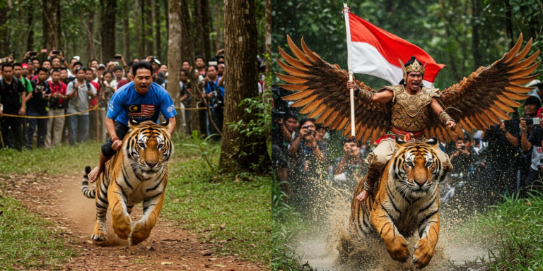 Kreativiti AI! Gambar ‘Lumba Harimau’ Tular, Netizen Terpegun dan Risau