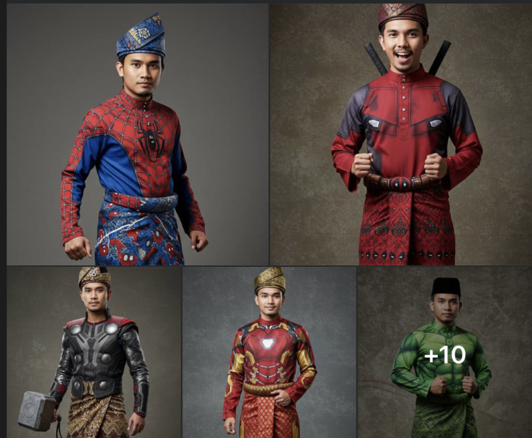 Baju Melayu Superhero Tular! Raya Tahun Ini Lebih ‘Power’ Daripada Biasa!”