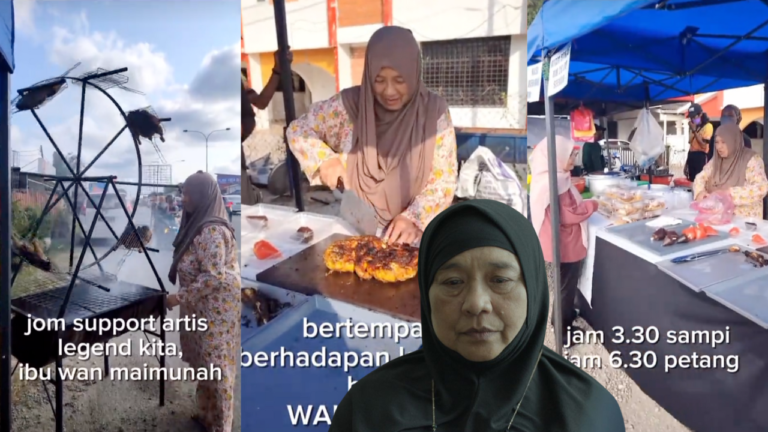 Ibu Air Mata Wan Maimunah Jual Ayam Golek Ferris Wheel di Terengganu, Ramai Netizen Nak Datang Support