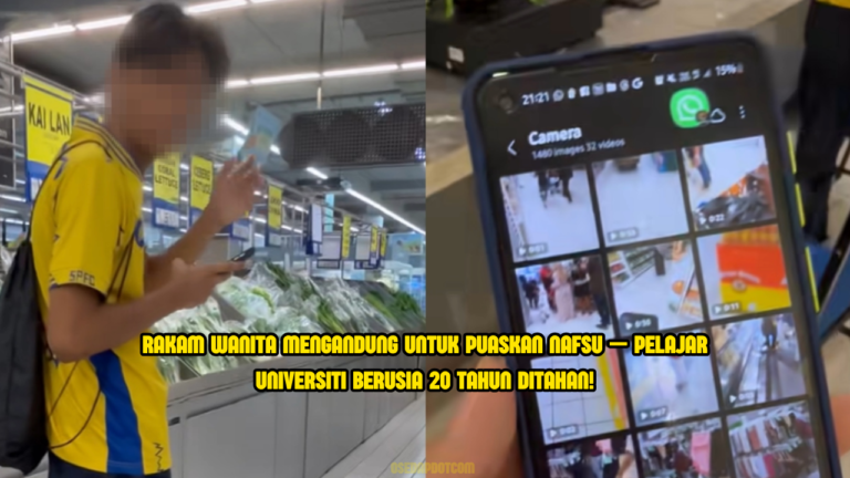Pelajar Universiti Ditahan Rakam Wanita Mengandung, Mengaku Buat Koleksi Puaskan Nafsu