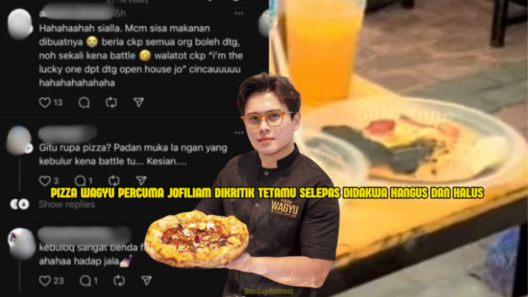 Pizza Wagyu Percuma Jofliam Dikecam Tetamu: “Hangus, Kena Berebut, Tak Seperti Disangka”