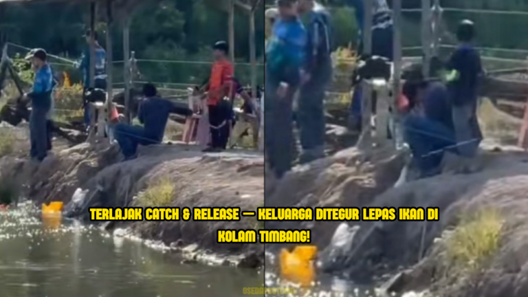 Tangkap & Lepas Di Kolam Timbang? Keluarga Ini Ditegur Netizen Kerana Tak Faham Peraturan Kolam Pancing