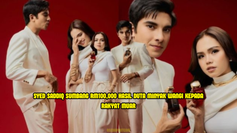 Syed Saddiq Sumbang RM100,000 Hasil Jadi Duta Minyak Wangi Kepada Rakyat Muar
