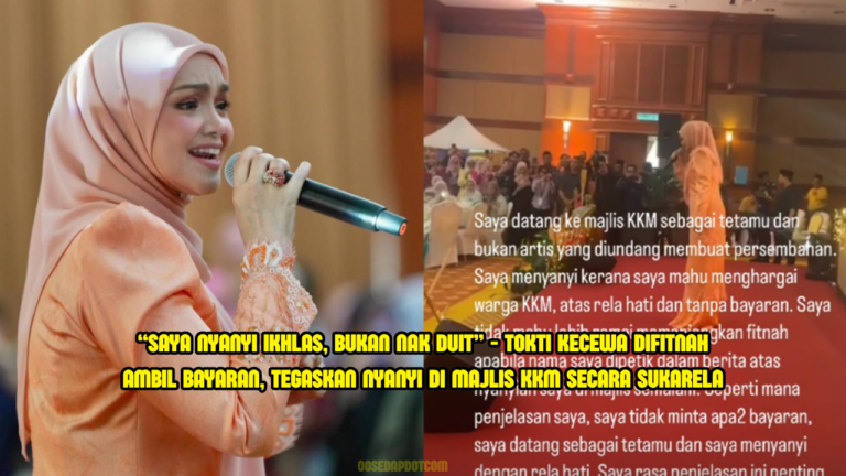TokTi Kecewa Difitnah Ambil Bayaran, Tegaskan Nyanyi di Majlis KKM Secara Sukarela