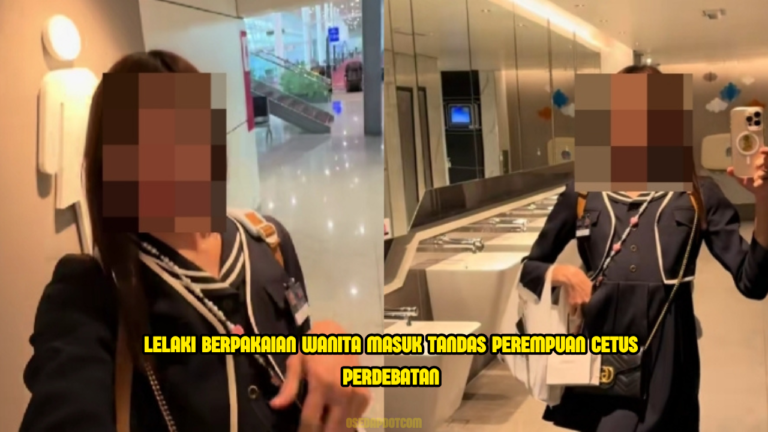 Tular Lelaki Berpakaian Wanita Guna Tandas Perempuan, Netizen Bersuara