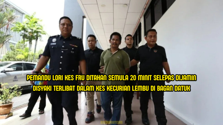 Pemandu lori dituduh menyebabkan kematian 9 anggota FRU, ditahan semula 20 minit selepas jamin disyaki terlibat dalam kes curi lembu