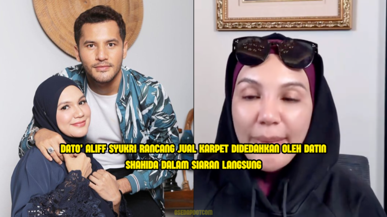 Dato’ Aliff Syukri Mahu Jual Karpet, Datin Shahida Seloroh “Bangla Karpet”