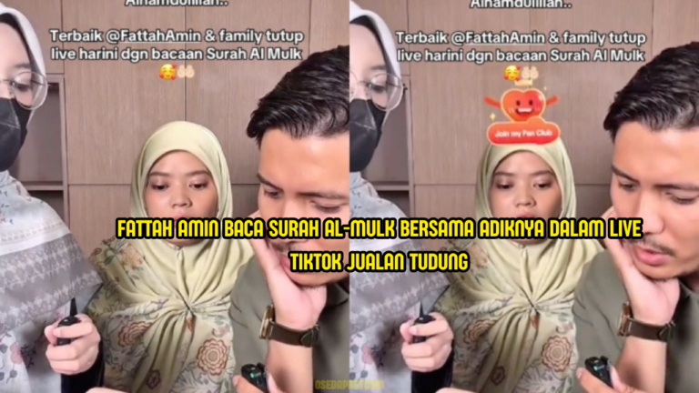 Fattah Amin Akhiri Live Tudung Dengan Surah Al-Mulk, Netizen Puji Melambung