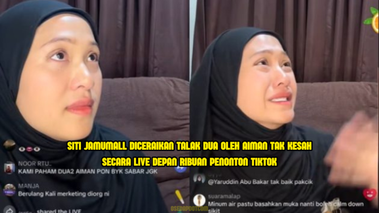 Live Depan 20,000 Penonton, Siti Jamumall Diceraikan Talak Dua