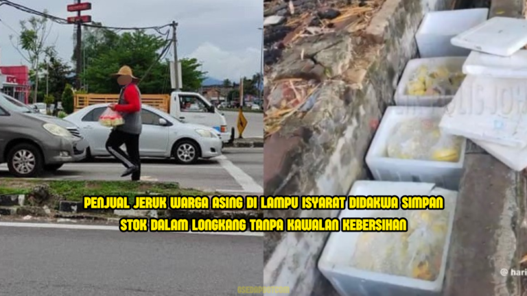 Warga Asing Didakwa Jual Jeruk Di Lampu Isyarat, Stok Disorok Dalam Longkang