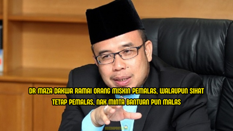Dr Maza Kongsi Realiti: “Ramai Orang Miskin Sebenarnya Pemalas”