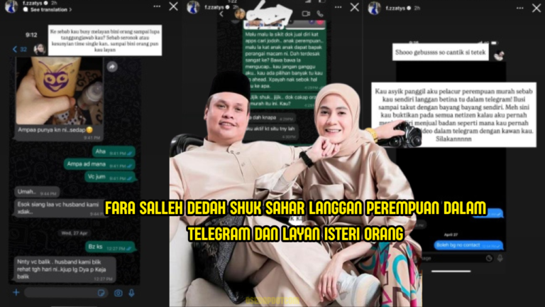 Shuk Sahar Dituduh Langgan Perempuan Dalam Telegram dan Layan Isteri Orang