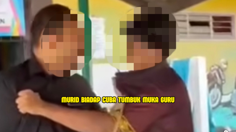 Pelajar Sekolah Cuba Tumbuk Guru Apabila Ditegur