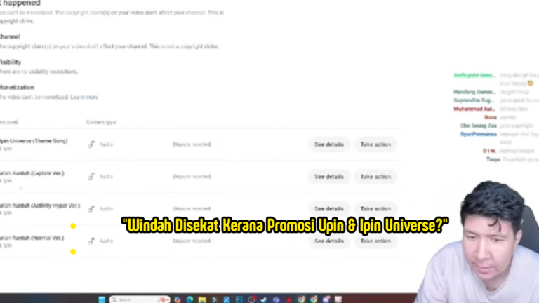 GAMER MALAYSIA KECEWA KERANA KANDUNGAN UPIN IPIN UNIVERSE DIKENAKAN STRIKE