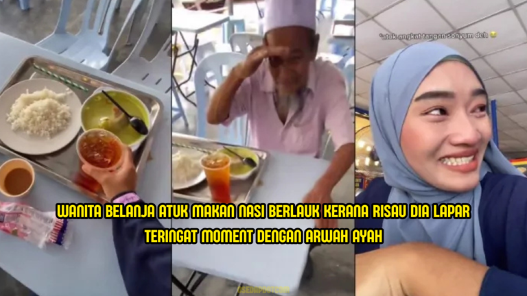 “Rindu Dekat Arwah Ayah” – Wanita Sebak Belanja Atuk Makan Seorang Diri