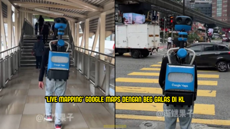 Lelaki Bawa Kamera Google Maps Berjalan Kaki Di Bukit Bintang