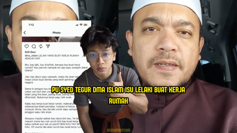 “Tak nikah lagi sembang kencang” – PU Syed Tegur DMA Islam Isu Lelaki Buat Kerja Rumah