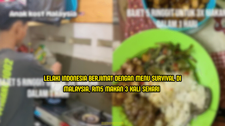 Menu Survival Lelaki Indonesia RM5 Sehari Di Malaysia
