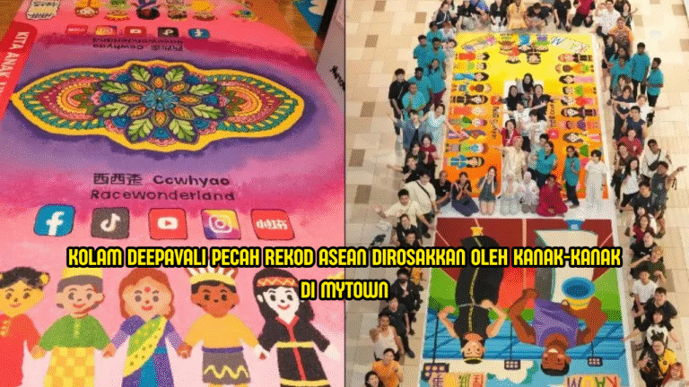Kolam Deepavali Pecah Rekod ASEAN Tapi Musnah Dalam Sekelip Mata