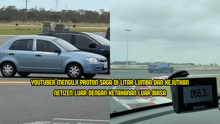  YouTuber Lenjan Proton Saga Di Litar, Netizen Luar Terkejut Tengok Ketahanan Kereta Malaysia