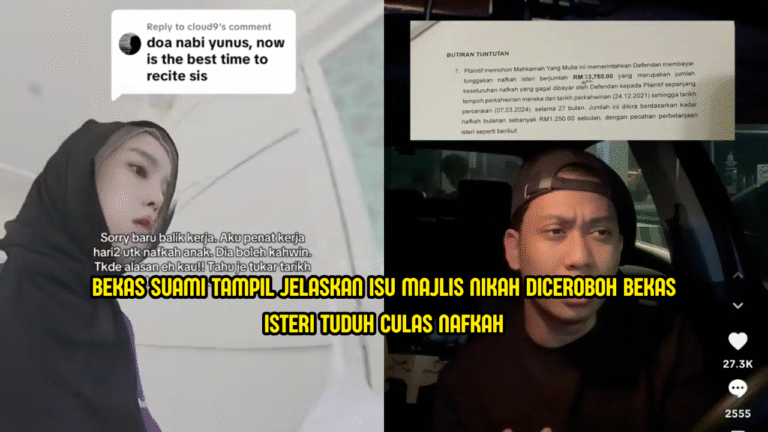 Majlis Nikah Diceroboh, Bekas Suami Tampil Nafi Culas Nafkah