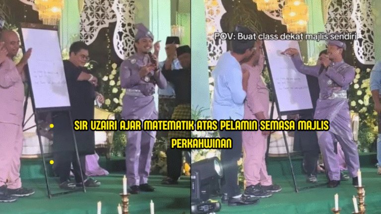 Cikgu Tuisyen Ajar Matematik Atas Pelamin Buat Ramai Terhibur