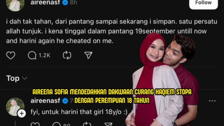 Isteri Dakwa Haqiem Stopa Curang Dengan Gadis 18 Tahun