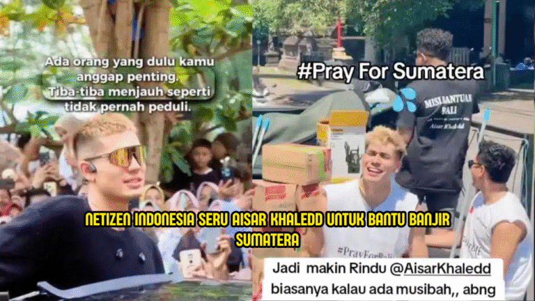 Netizen Indonesia Rindu Aisar Khaledd Bantu Mangsa Banjir Sumatera
