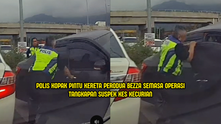 Aksi Polis ‘Kepak’ Pintu Bezza Tular, PDRM Sahkan Suspek Kes Curi Ditahan