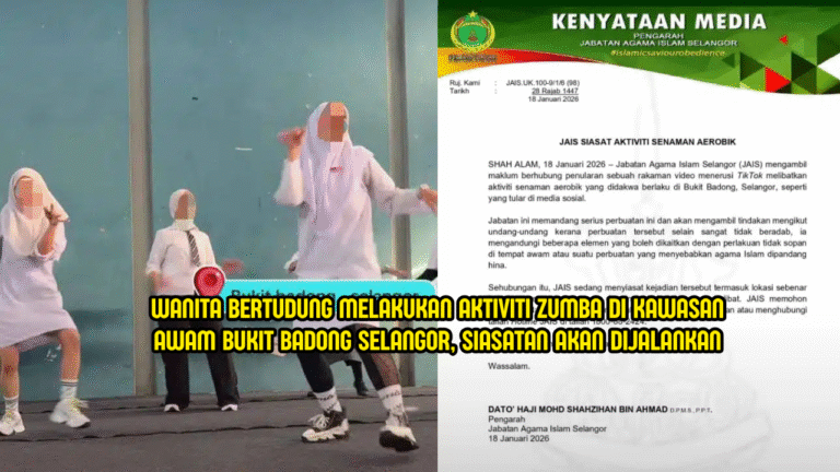 Zumba Bertudung Tanpa Kain Tular, Wanita Tampil Mohon Maaf