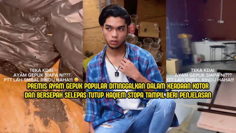 Kedai Ayam Gepuk Tinggal Sampah Bertimbun? Nama Haqiem Stopa Tiba-Tiba Terkait, Ini Jawapan Dia