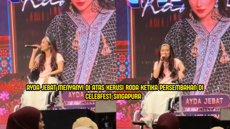 Ayda Jebat Menyanyi Atas Kerusi Roda Di Celebfest