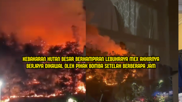 Kebakaran Hutan Dekat Lebuhraya MEX Berjaya Dipadam, Operasi Tamat Awal Pagi