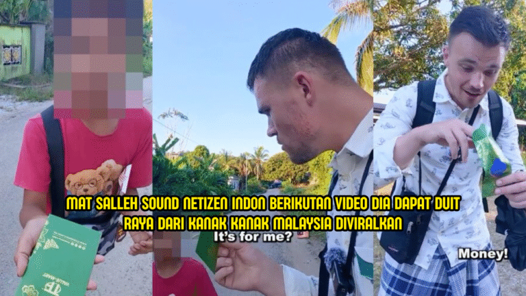 Budak Malaysia Bagi Duit Raya Dituduh Gimik, Mat Saleh Sound Netizen