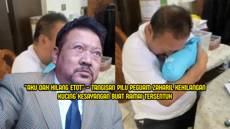 “Aku Dah Hilang Etot” – Tangisan Pilu Peguam Zaharil Kehilangan Kucing Kesayangan Buat Ramai Tersentuh
