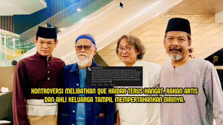 Kontroversi Que Haidar: Rakan Artis & Keluarga Tampil Bersuara