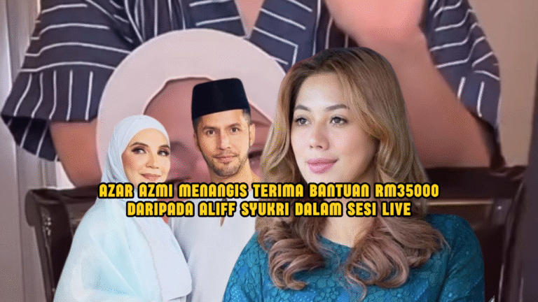 Azar Azmi sebak terima bantuan RM35,000 daripada Aliff Syukri dan isteri ketika sesi live.
