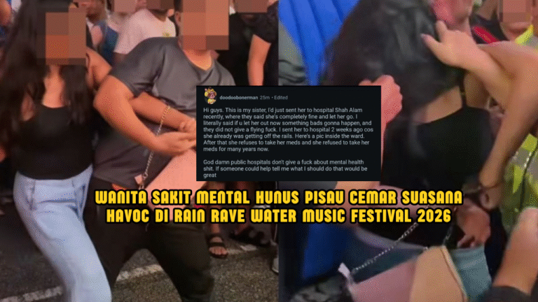 Wanita Bawa Pisau Di Rain Rave, Abang Dedah Adik Ada Masalah Mental