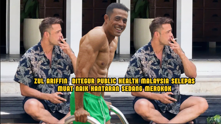 Zul Ariffin mengundang perhatian ramai selepas ditegur Public Health Malaysia mengenai hantaran dirinya sedang merokok.