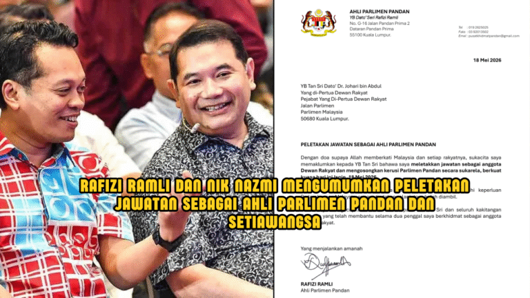Rafizi Ramli & Nik Nazmi Letak Jawatan Ahli Parlimen