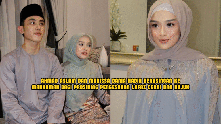 Aslam Dedah Sudah Tidak Tinggal Sebumbung Dengan Marissa, Hadir Berasingan Ke Mahkamah