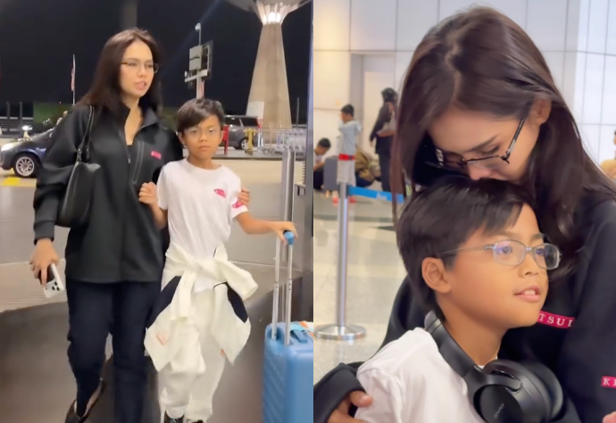 BELLA ASTILLAH KONGSI MOMEN MENGHANTAR AYDEN DI KLIA SEBELUM ANAKNYA BERANGKAT KE SYDNEY TANPA DIRINYA.